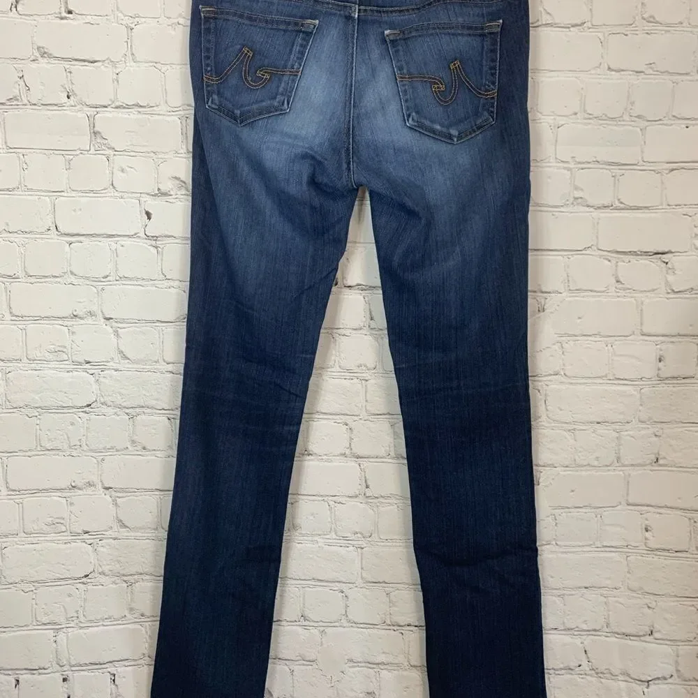 AG Adriano Goldschmied Dark Wash Straight Leg Size 28R